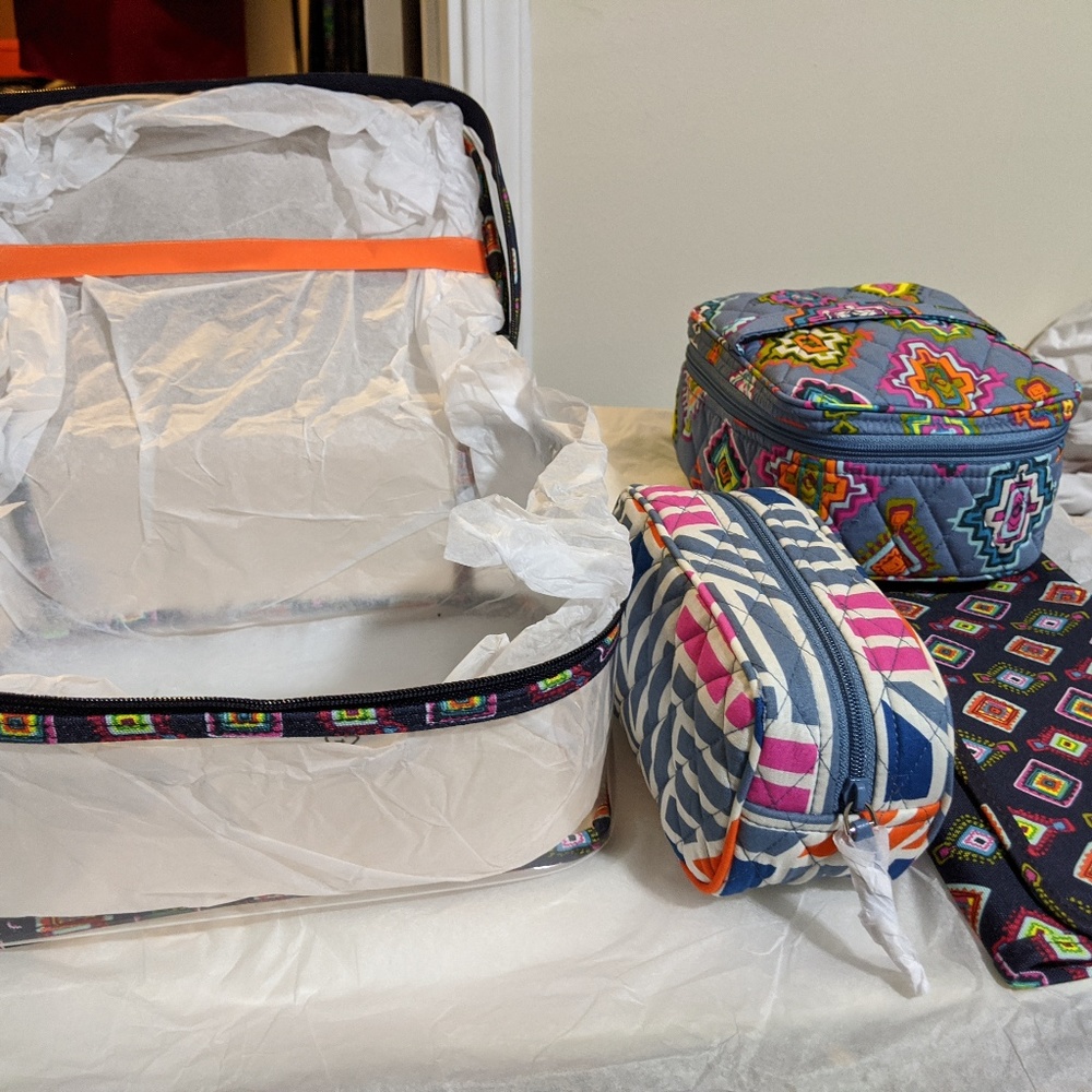 Vera Bradley Travel Cosmetic Case (4 Piece Set)